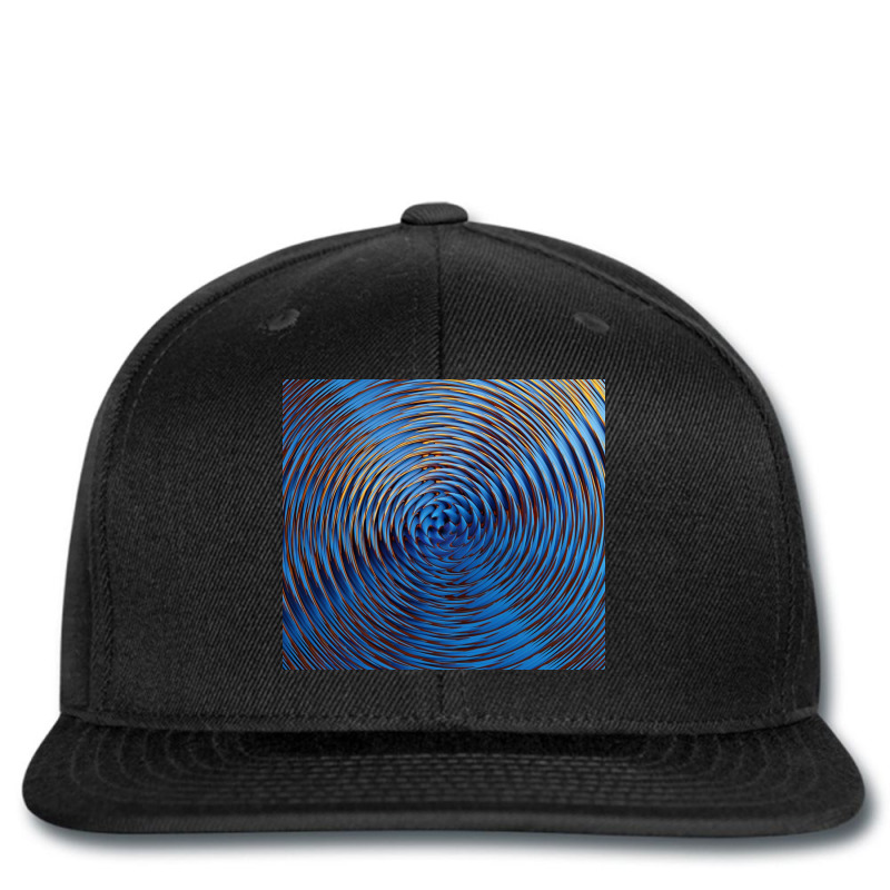 3d Illustration Hypnotic Pattern Abstract Blue Printed hat by Norman B | Artistshot