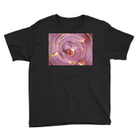 3d Illustration Hypnotic Pattern Abstract Pink With Gold Youth Tee | Artistshot