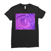 3d Illustration Hypnotic Pattern Abstract Purple Ladies Fitted T-shirt | Artistshot