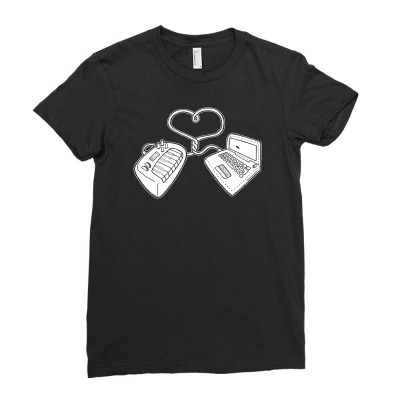 Usb Love Ladies Fitted T-shirt Designed By Ditreamx