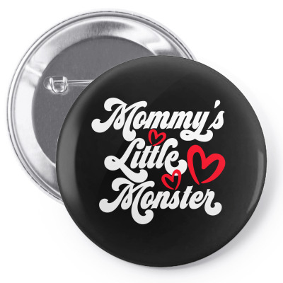 Mommy's Little Monster Lettering Pin-back Button Designed By Tiococacola