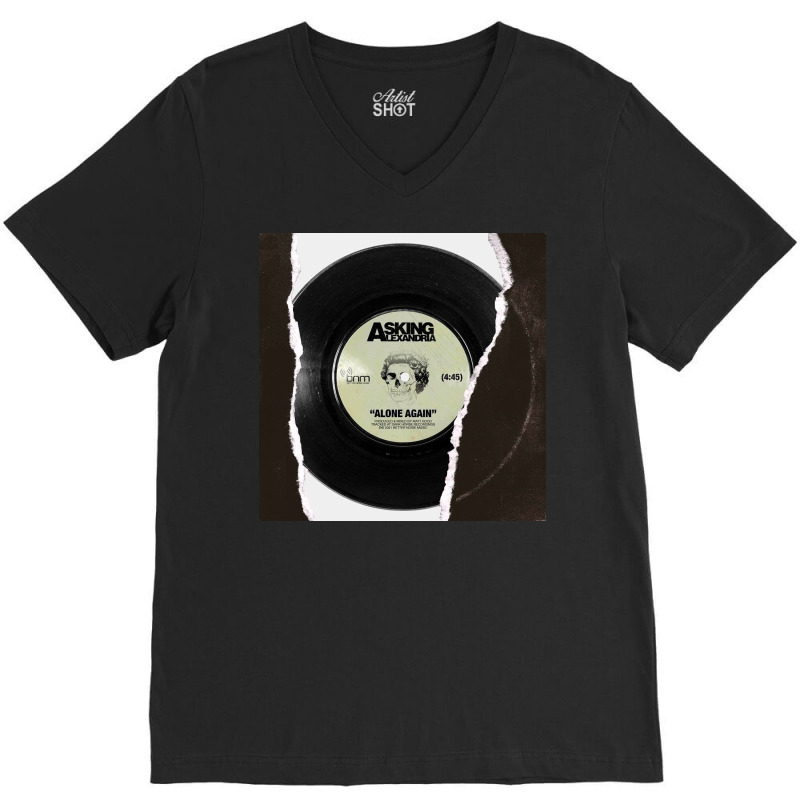 Vinyl Record Alone Again V-neck Tee | Artistshot