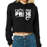 California Pride Lgbtq America Cropped Hoodie | Artistshot