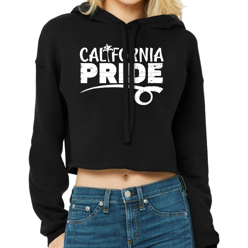 California Pride Lgbtq America Cropped Hoodie by BanglaArt | Artistshot