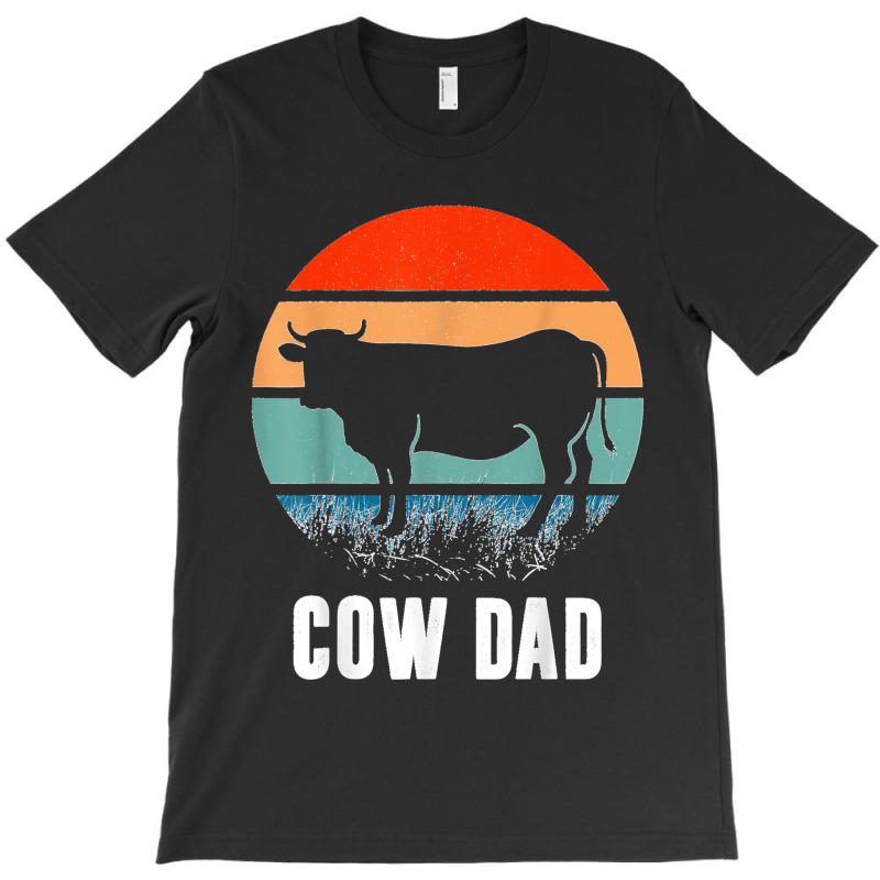 Cow Dad Funny Dairy Farmer Cow Father's Day T-shirt | Artistshot