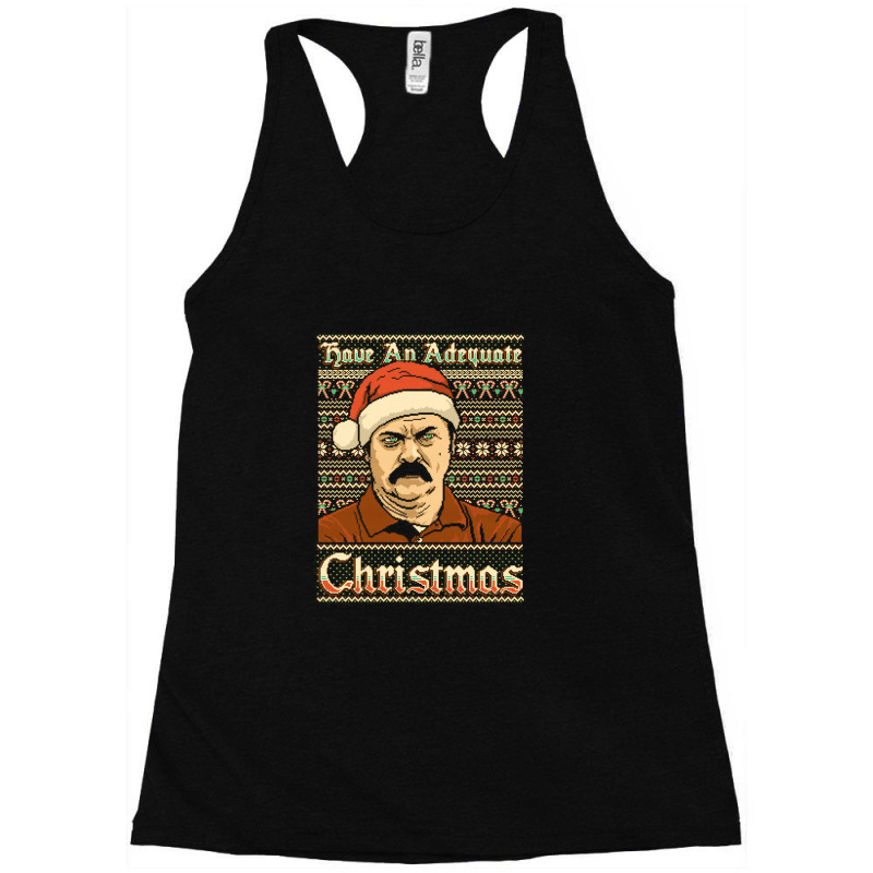 Adequate Christmas   Parks And Recreation Racerback Tank by baruklambi | Artistshot