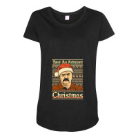 Adequate Christmas   Parks And Recreation Maternity Scoop Neck T-shirt | Artistshot