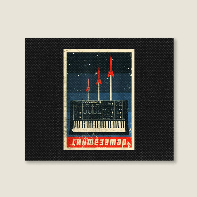 Vintage Synthesizer Landscape Canvas Print | Artistshot