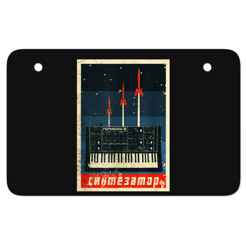 Vintage Synthesizer Atv License Plate | Artistshot