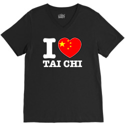 I Love China Tai Chi chi V-Neck Tee | Artistshot