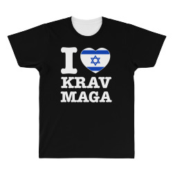 I love Krav Maga Israeli All Over Men's T-shirt | Artistshot