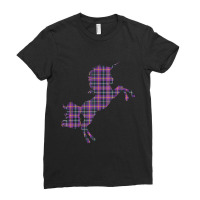 Scotsman Scotland Unicorn Plaid Tartan Day Scottish Unicorn Tank Top Ladies Fitted T-shirt | Artistshot