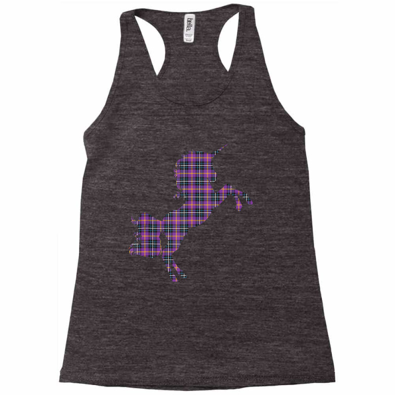 Scotsman Scotland Unicorn Plaid Tartan Day Scottish Unicorn Tank Top Racerback Tank by bakien89 | Artistshot