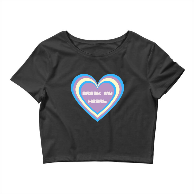 Dua Break My Heart Crop Top by Rayna K | Artistshot