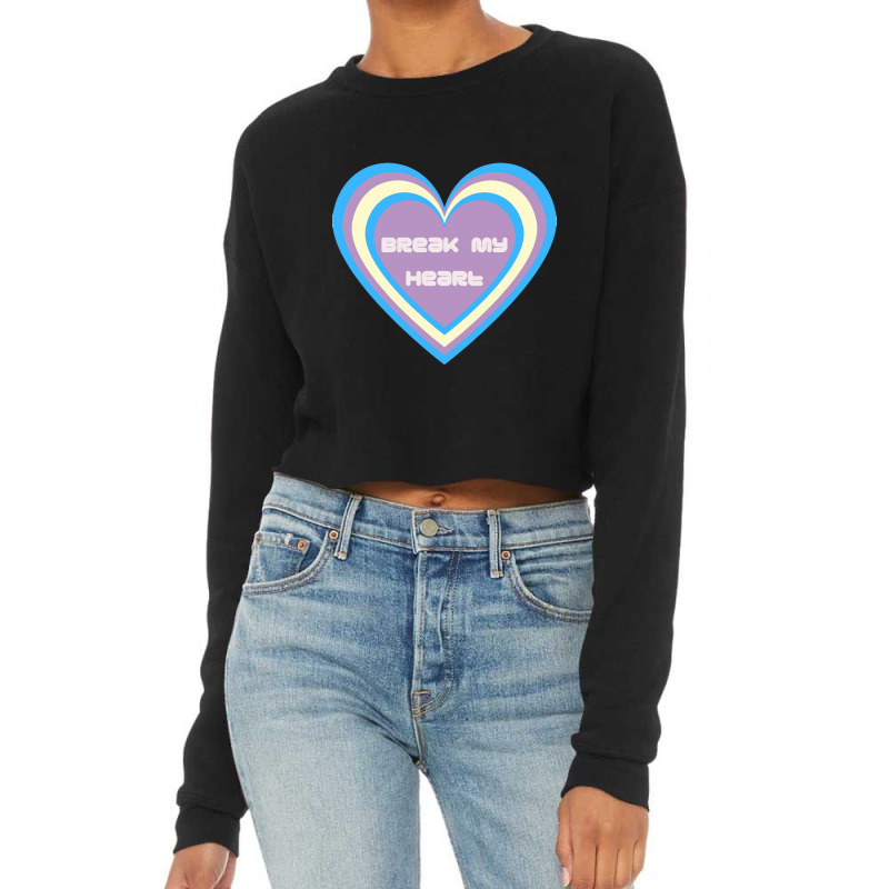 Dua Break My Heart Cropped Sweater by Rayna K | Artistshot