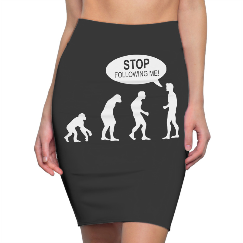 Custom Banksy Funny Human Evolution Indie Pencil Skirts By Afa Designs -  Artistshot