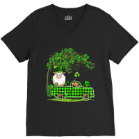 Dabbing Sheep Green Plaid Pickup St V-neck Tee | Artistshot