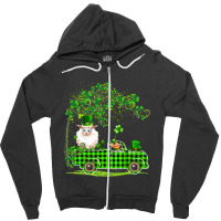 Dabbing Sheep Green Plaid Pickup St Zipper Hoodie | Artistshot