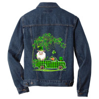 Dabbing Sheep Green Plaid Pickup St Men Denim Jacket | Artistshot