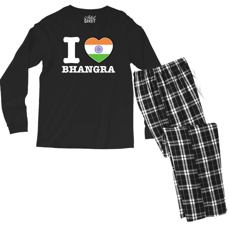 I Love Cricket Bangladeshi Flag Men's Long Sleeve Pajama Set | Artistshot