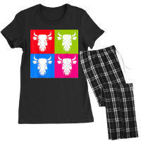 Cow Lover Farm Animal Farming Farmer Pop Art Cow Women's Pajamas Set | Artistshot