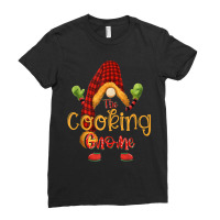 Cooking Gnome Christmas Pajamas Matching Family Group Ladies Fitted T-shirt | Artistshot