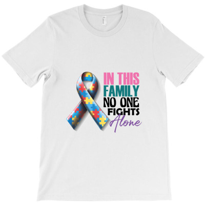 In This Family No One Fights Alone T-shirt Designed By Wizarts