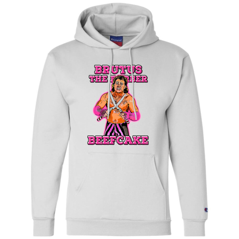 Brutus The Barber Beefcake   Brutus The Barber Beefcake Champion Hoodie | Artistshot