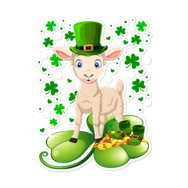 Sheep Irish Shamrock Funny St Patricks Day Lover Gift 163 Sticker | Artistshot