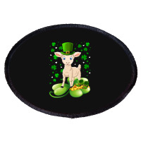 Sheep Irish Shamrock Funny St Patricks Day Lover Gift 163 Oval Patch | Artistshot