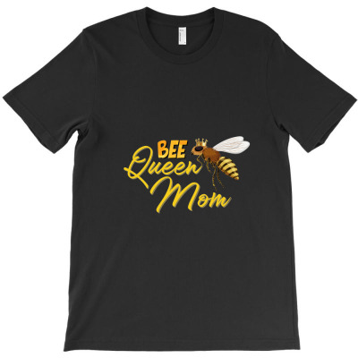 Bee Queen Mom T-shirt Designed By Wizarts
