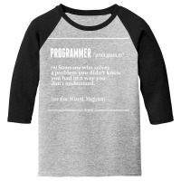 Programmer  Noun Youth 3/4 Sleeve | Artistshot