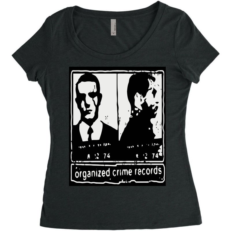 Organized Crime Record Women's Triblend Scoop T-shirt by redQuinn | Artistshot