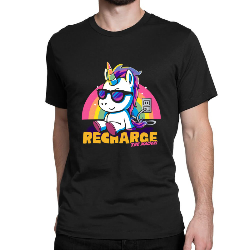 Recharge The Magical Classic T-shirt by micjegreray | Artistshot