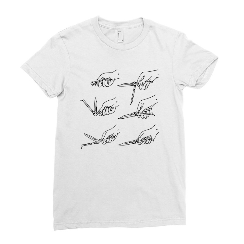 Balisong Knife Ladies Fitted T-Shirt by hilmanboze | Artistshot