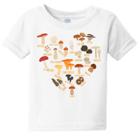 Mushroom Mycology Fungi Foraging Heart Love Chart T Shirt Baby Tee | Artistshot