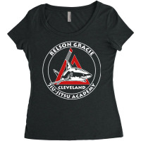 Relson Gracie Cleveland Jiu Jitsu Red Belt T Shirt Women's Triblend Scoop T-shirt | Artistshot