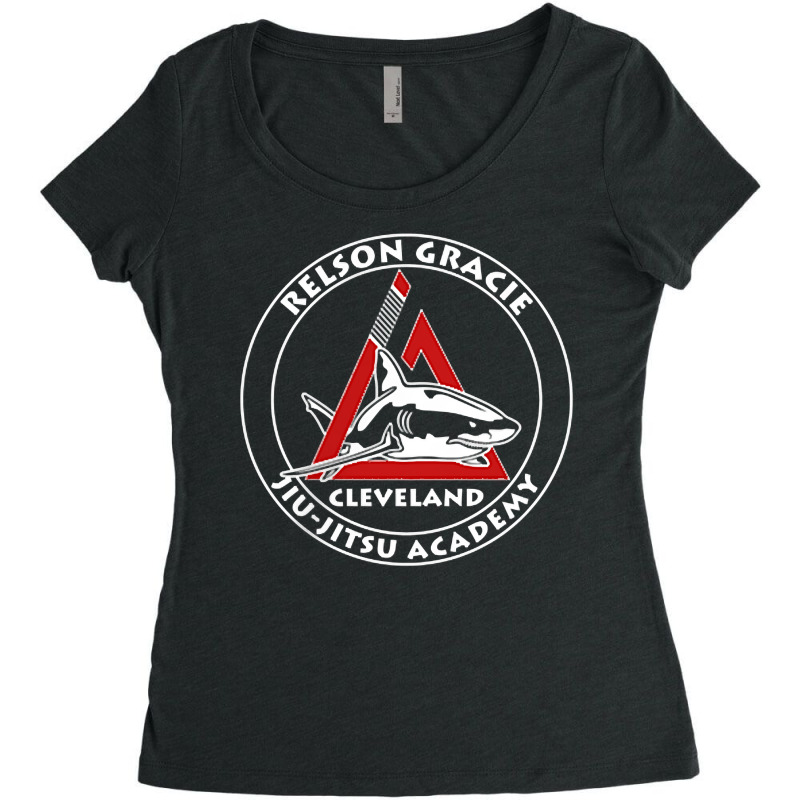 Relson Gracie Cleveland Jiu Jitsu Red Belt T Shirt Women's Triblend Scoop T-shirt by AbidahToenges | Artistshot