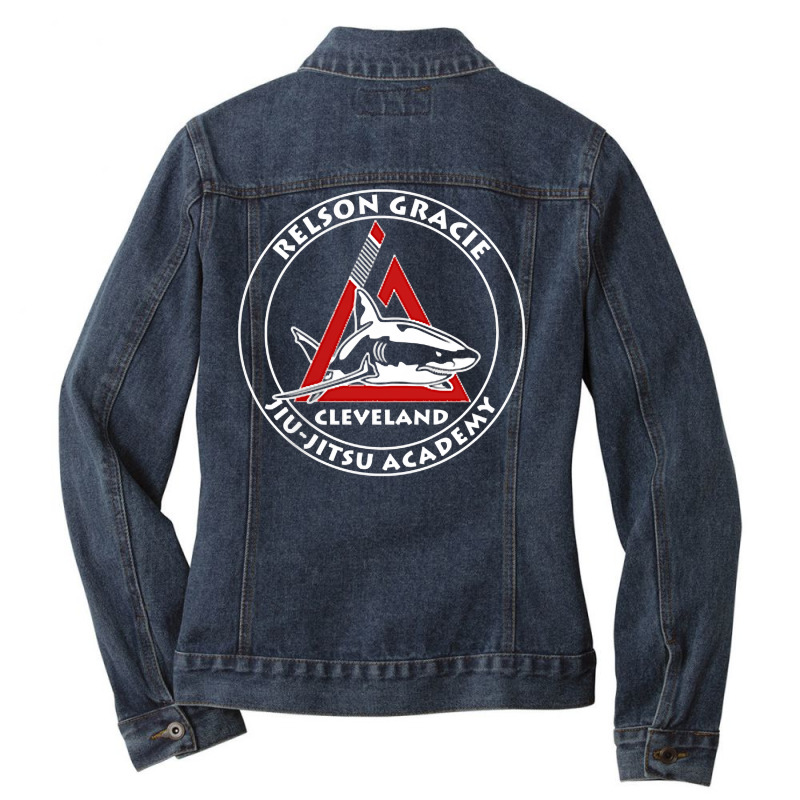 Relson Gracie Cleveland Jiu Jitsu Red Belt T Shirt Ladies Denim Jacket by AbidahToenges | Artistshot