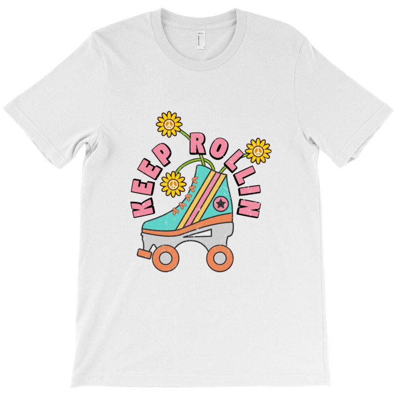 Retro Roller Skates   70's 80's Vintage T-Shirt by micjegreray | Artistshot