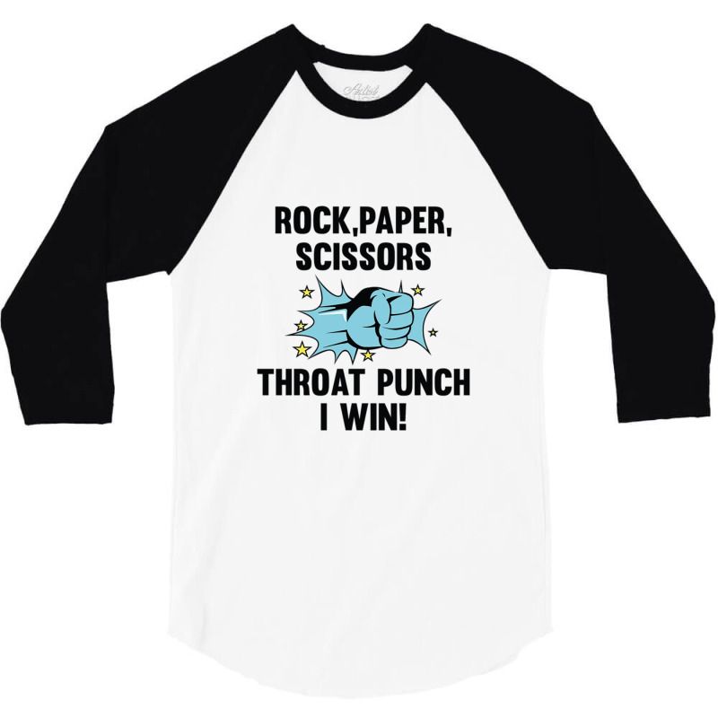 Throat Punch I Win 3/4 Sleeve Shirt by micjegreray | Artistshot