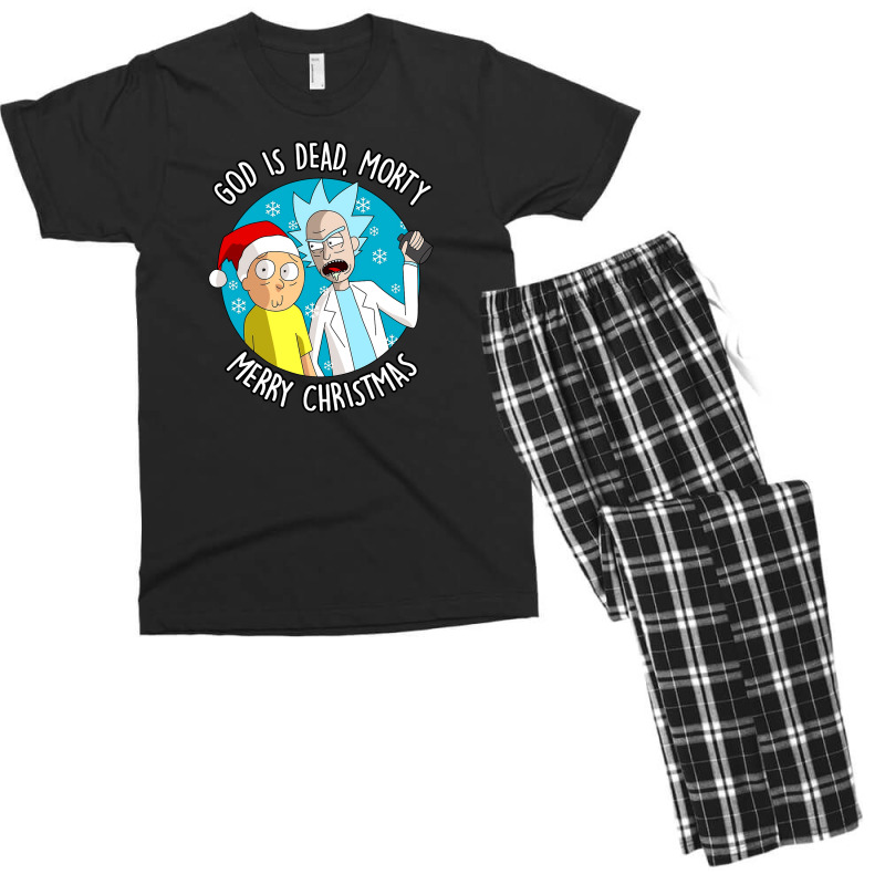 God Is Dead Merry Christmas Men's T-shirt Pajama Set | Artistshot