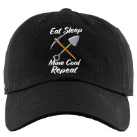 Coal Miner Eat Sleep Mine Coal Repeat T Shirt Kids Cap | Artistshot