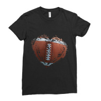 American Football Heart Happy Valentines Day Boys Kids Ladies Fitted T-shirt | Artistshot