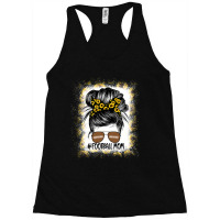 Womens Bleached Football Mom Sunflower Shirt Mothers Day Racerback Tank | Artistshot