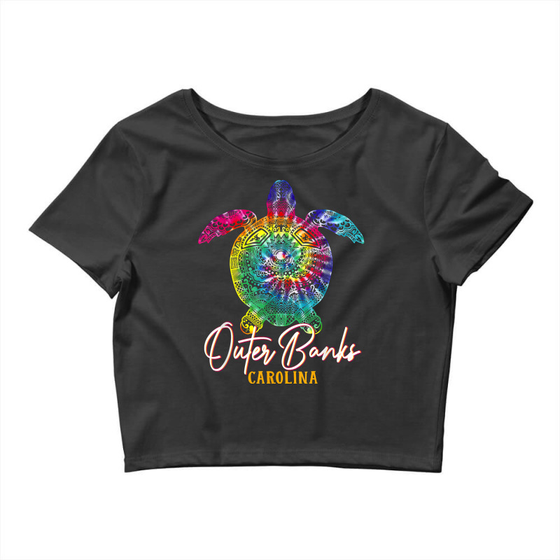 Outer Banks Tie Dye Sea Turtle Carolina Family Vacation T Shirt Crop Top by BrunkeMiaysia | Artistshot