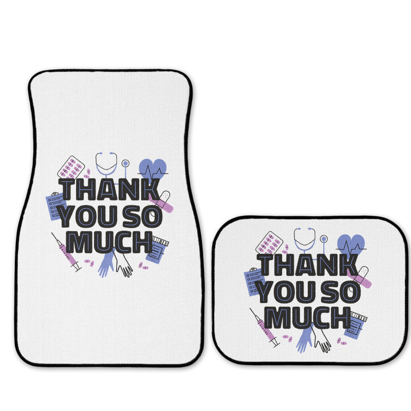 World Health Day Mental Health Awareness Thank You Nurses T Shirt Full Set Car Mats by LoriMccarty89 | Artistshot