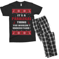 It's A Paralegal Thing You Wouldn't Understand Ugly Christmas Costumes Men's T-shirt Pajama Set | Artistshot