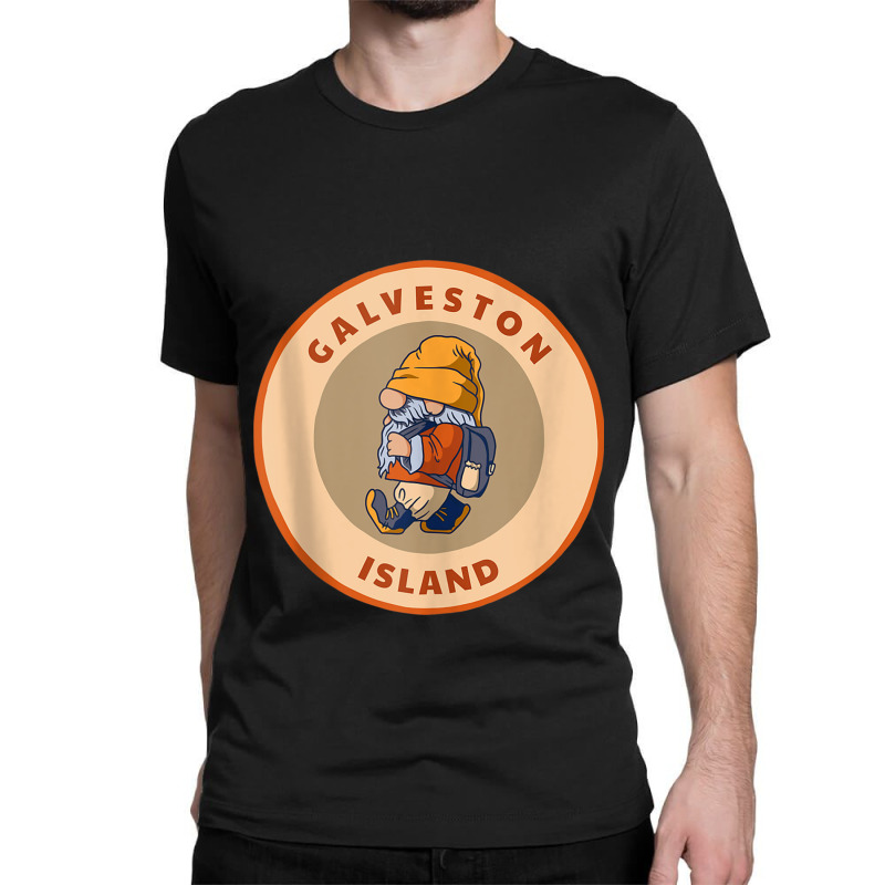 Galveston Island State Park Texas Hiking Gnome Tx Vacation Classic T-shirt by NathanielDesign | Artistshot