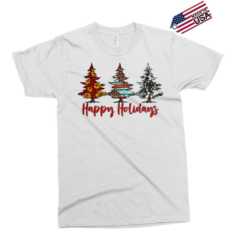 Happy Holidays Christmas Trees Exclusive T-shirt | Artistshot